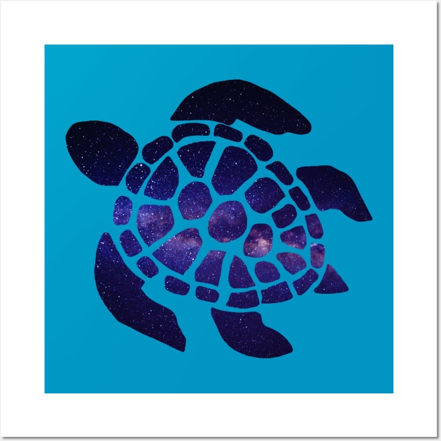 Space Turtle Wall Art by WildSloths